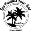 Las Palmas Taco Bar logo with palm trees Las Palmas Taco Bar logo with palm trees